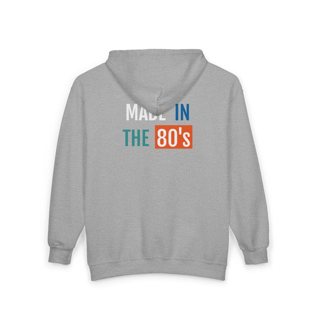 CZip Hoodie — "Stay Patient" Retro Circular Typography Black Zip Up