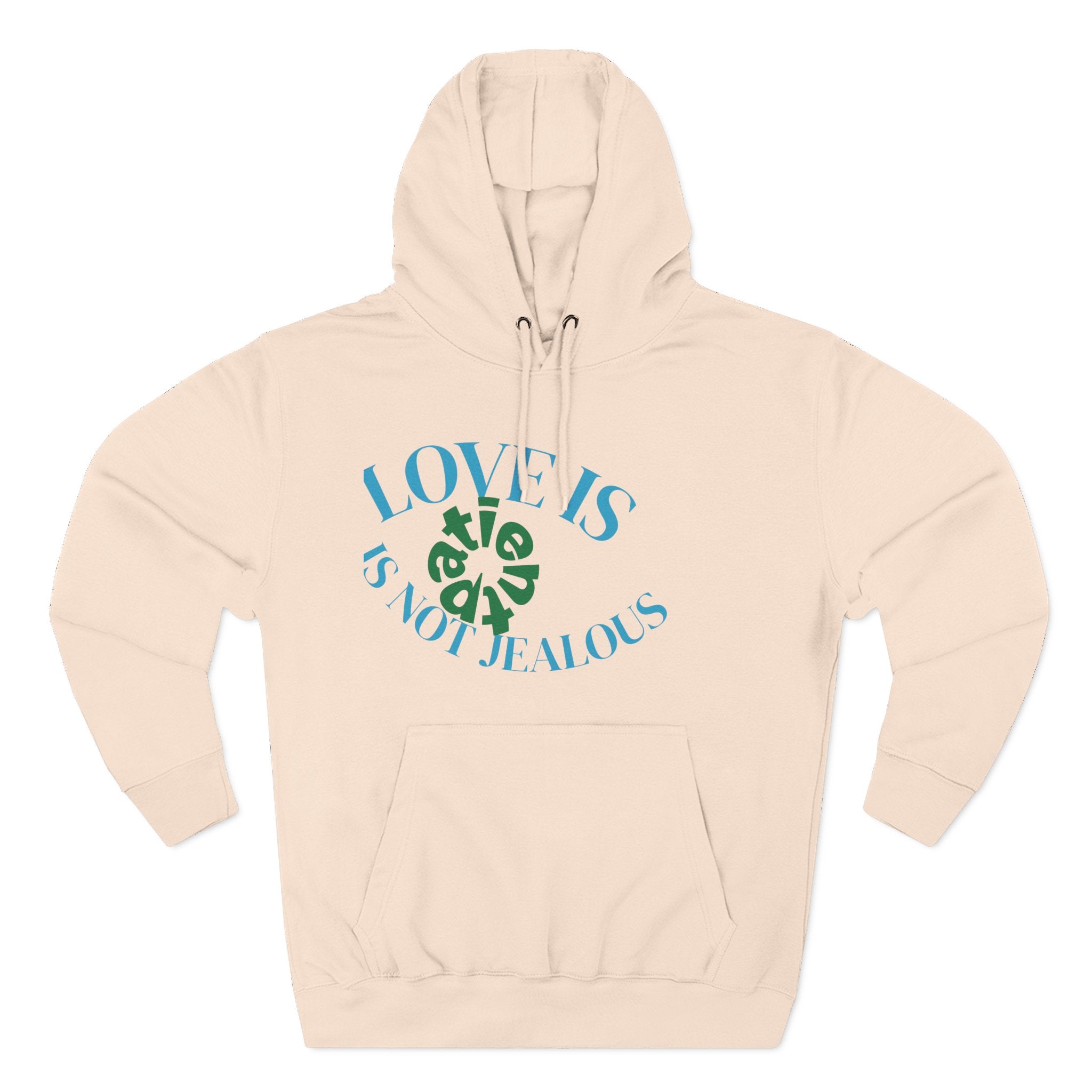 Love is Not Jealous Graphic Hoodie —  Dad & Mom