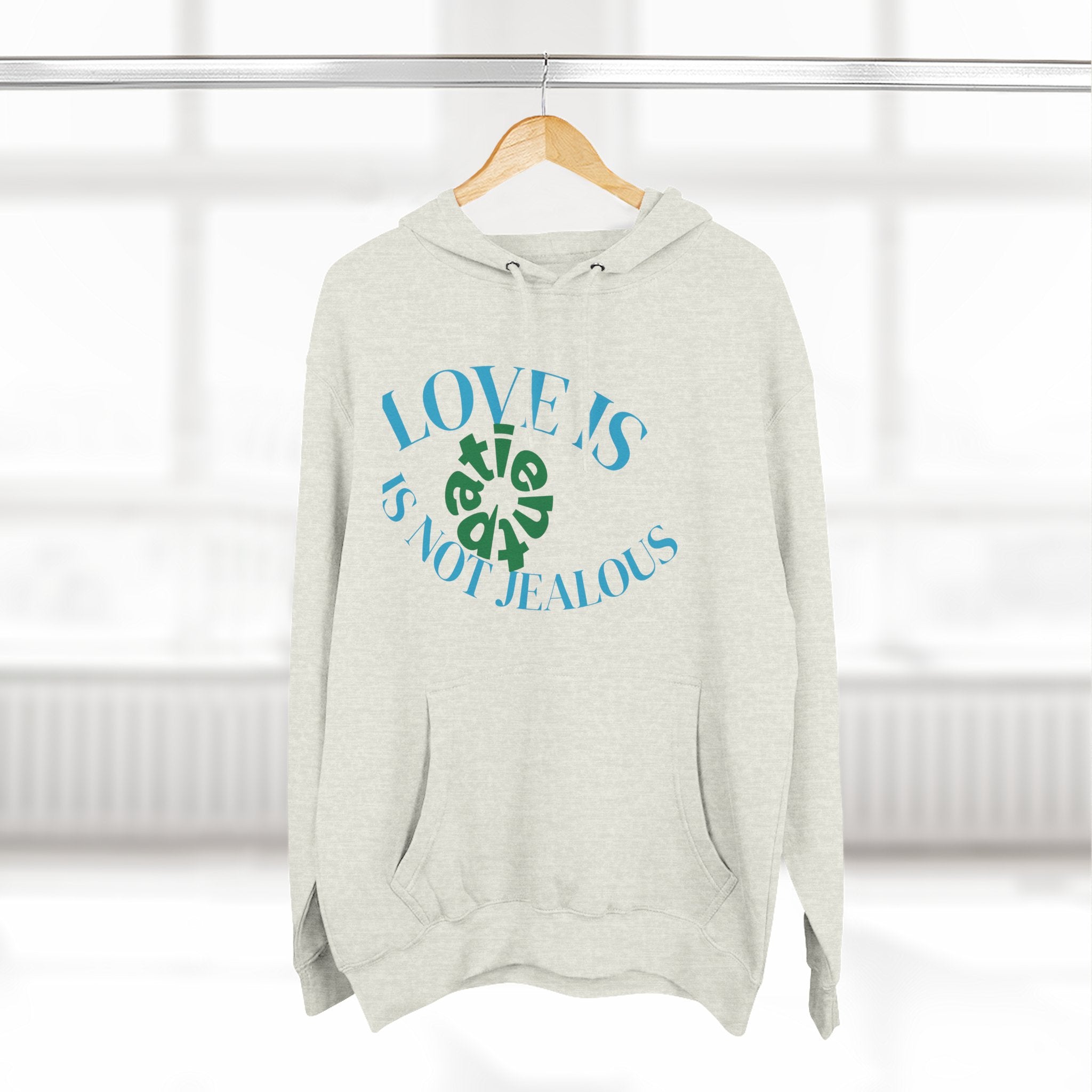 Love is Not Jealous Graphic Hoodie —  Dad & Mom