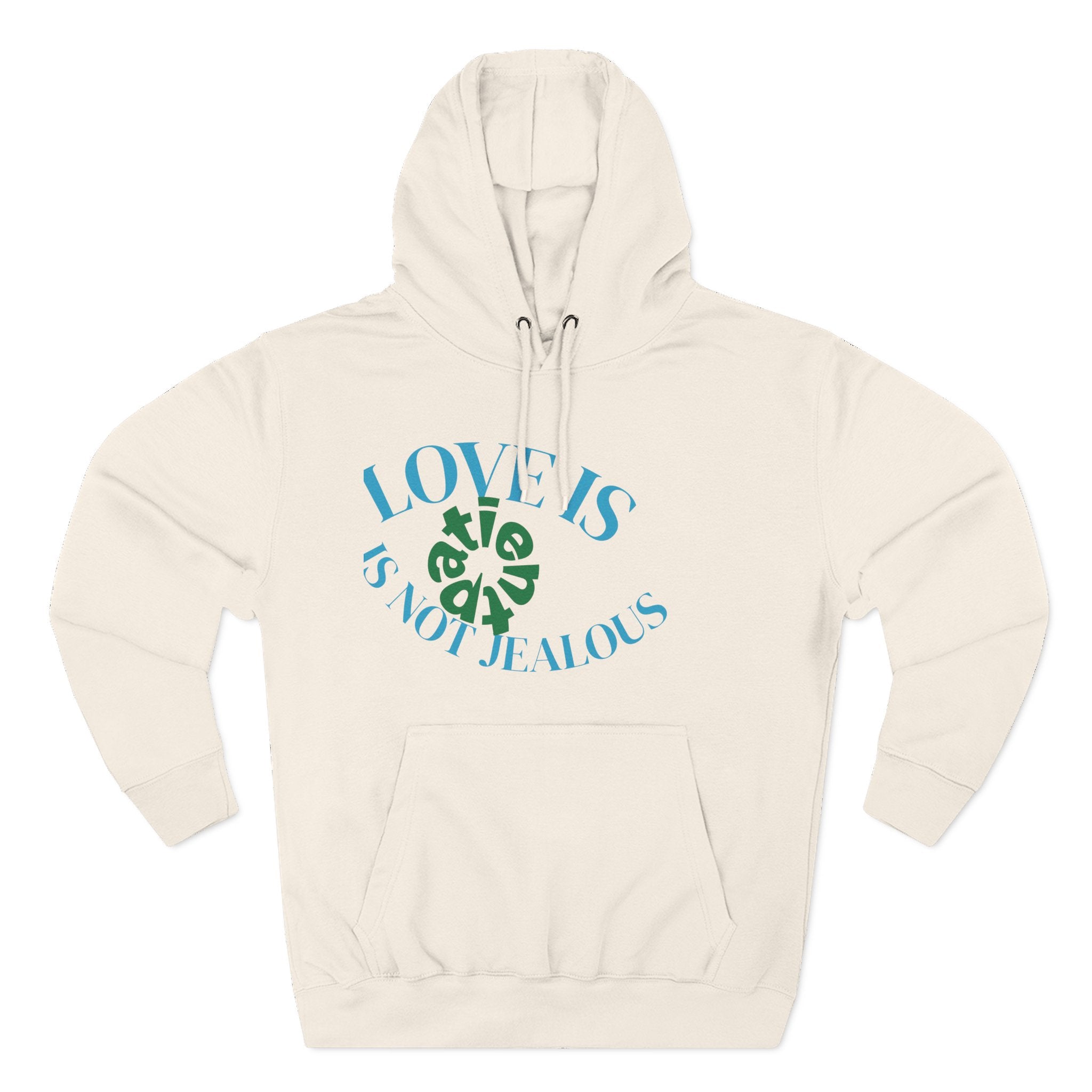 Love is Not Jealous Graphic Hoodie —  Dad & Mom
