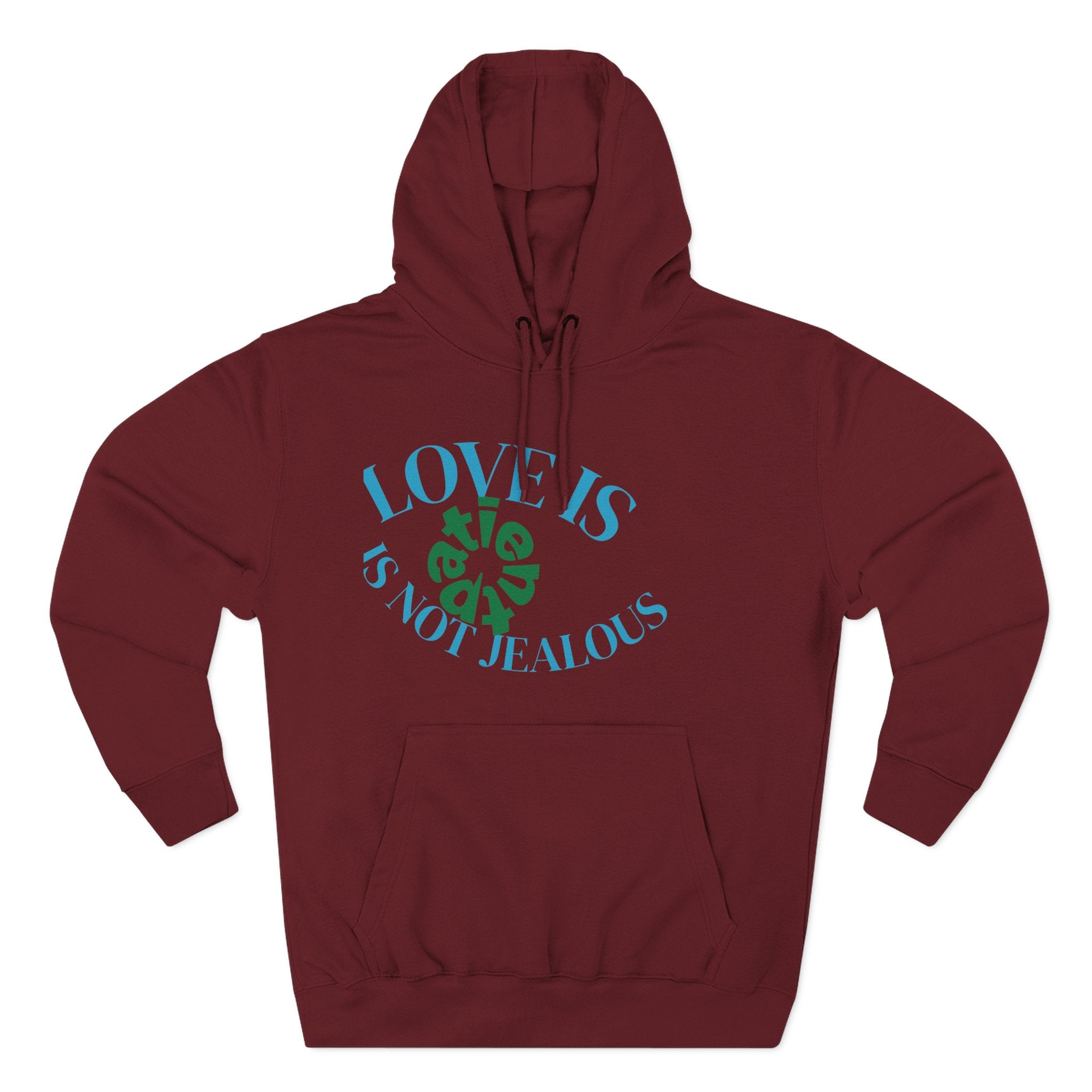 Love is Not Jealous Graphic Hoodie —  Dad & Mom