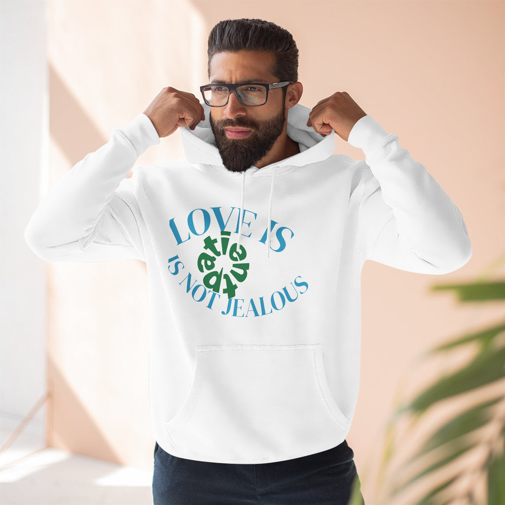Love is Not Jealous Graphic Hoodie —  Dad & Mom