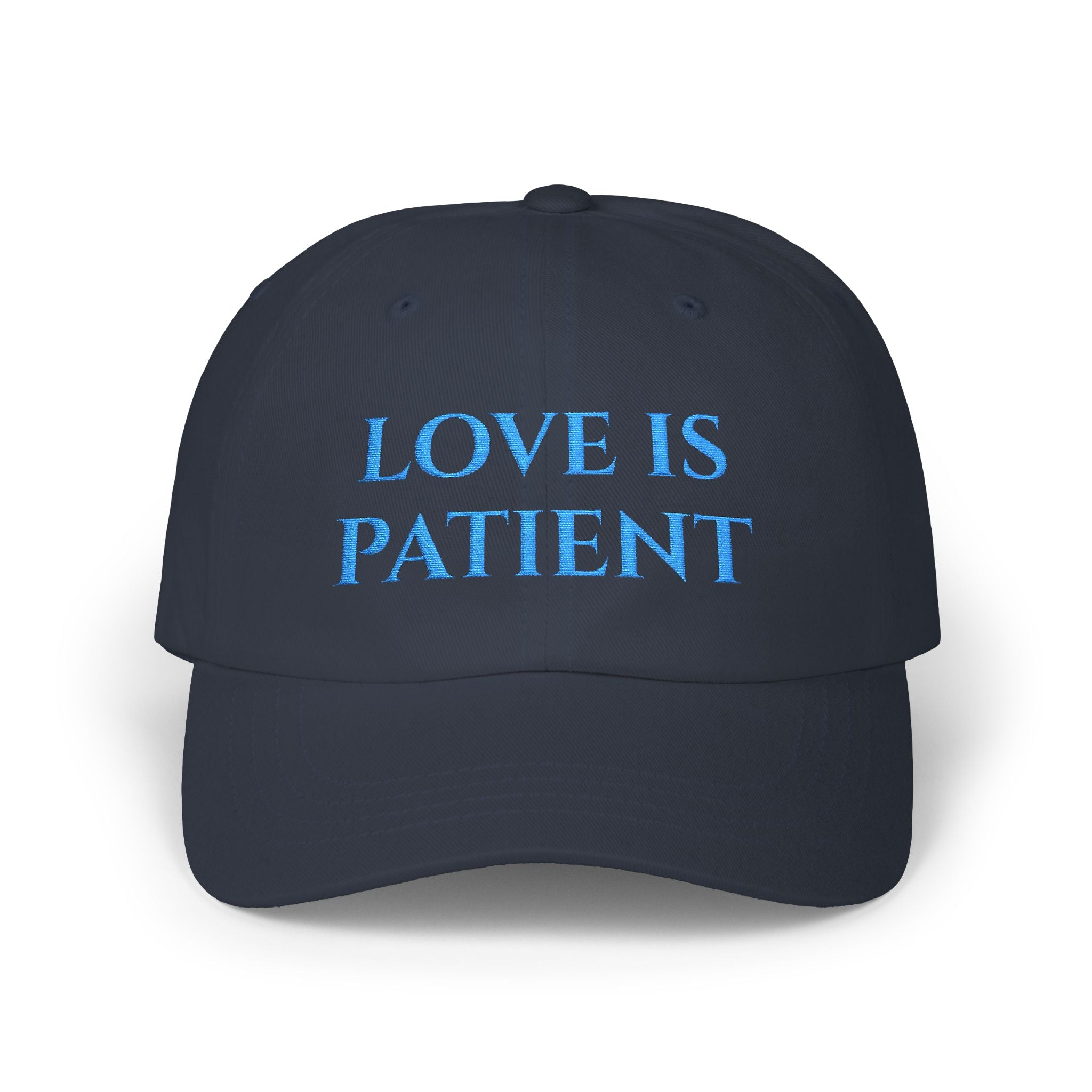 Love Is Patient Dad & Mum Cap — Embroidered Faith Baseball Hat