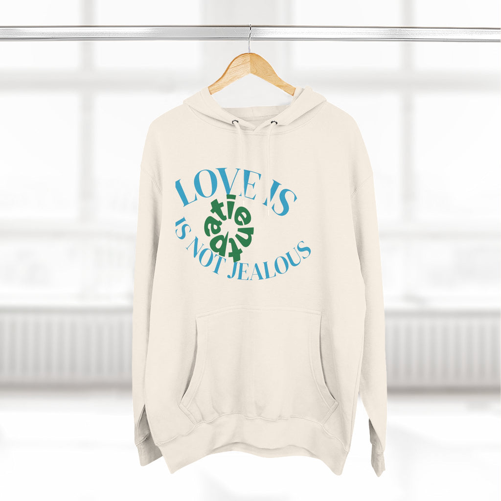 Love is Not Jealous Graphic Hoodie —  Dad & Mom