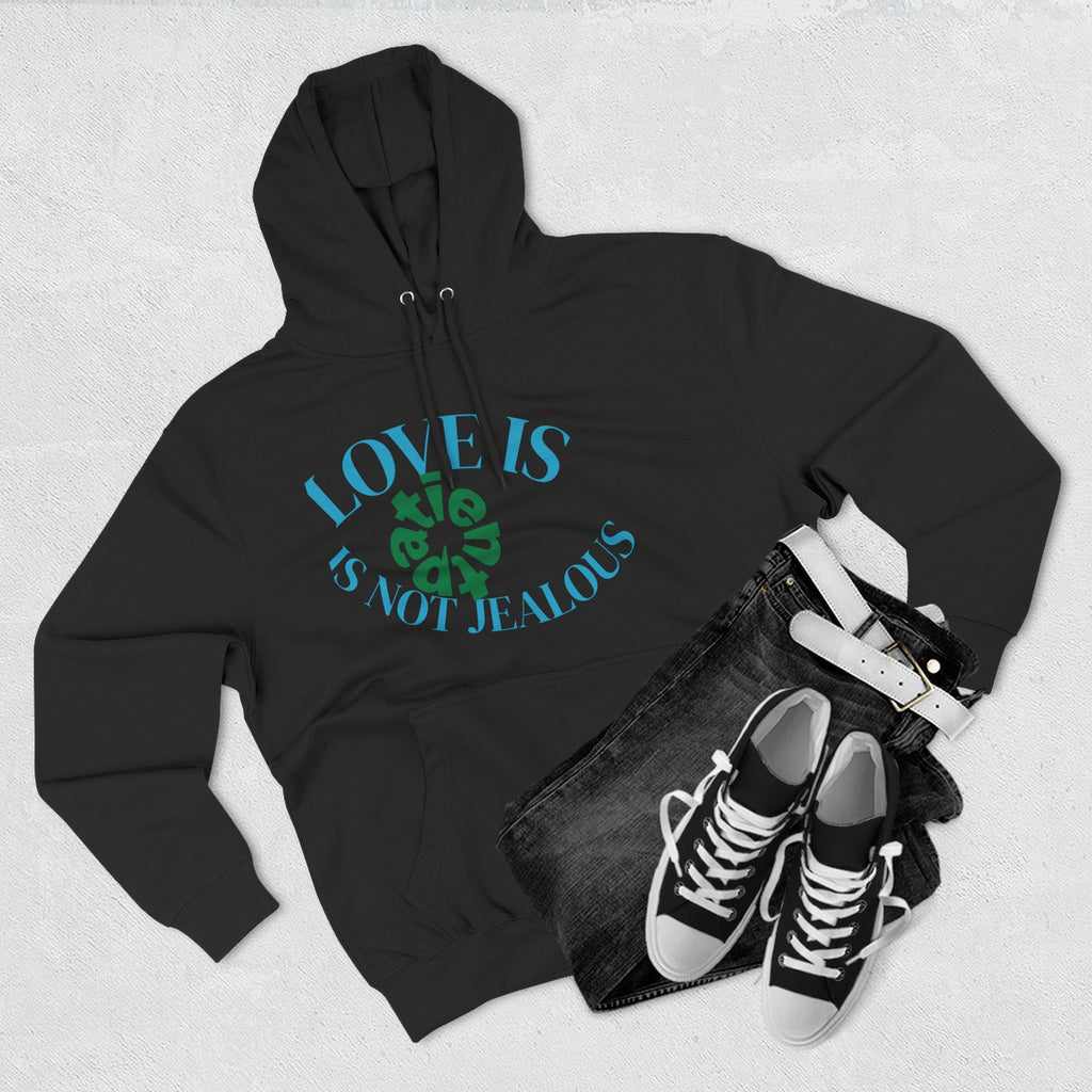 Love is Not Jealous Graphic Hoodie —  Dad & Mom