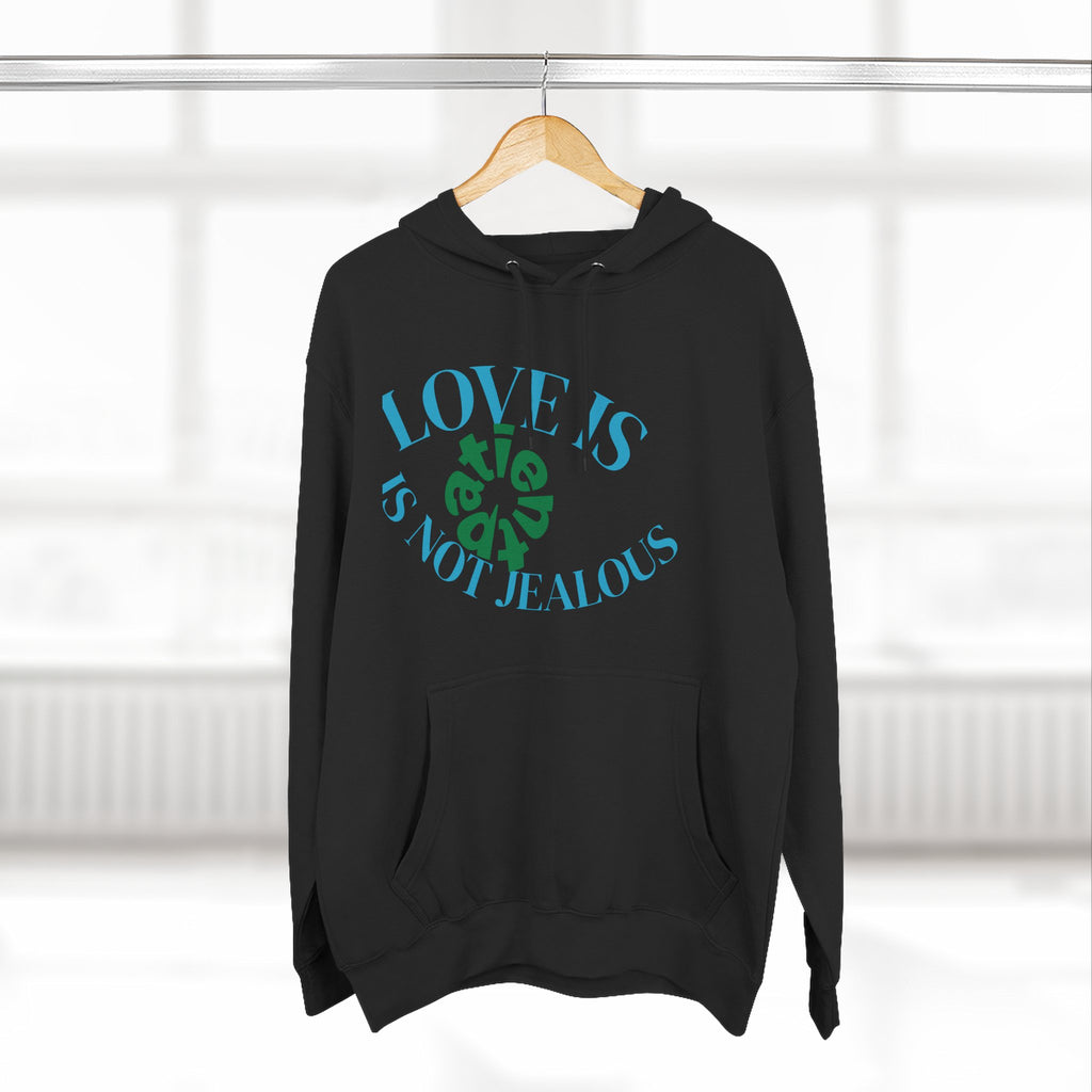 Love is Not Jealous Graphic Hoodie —  Dad & Mom