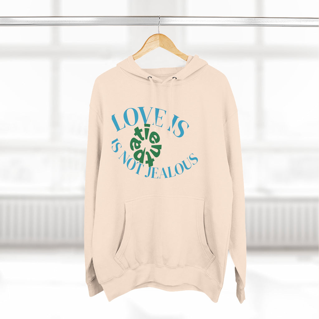 Love is Not Jealous Graphic Hoodie —  Dad & Mom