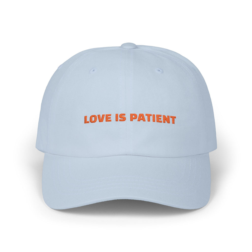 Love is Patient Dad & Mum Cap — Embroidered Faith Baseball Hat